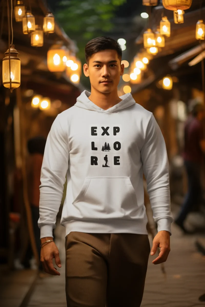 Explore Grey Hoodie