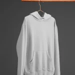Grey Plain Hoodie
