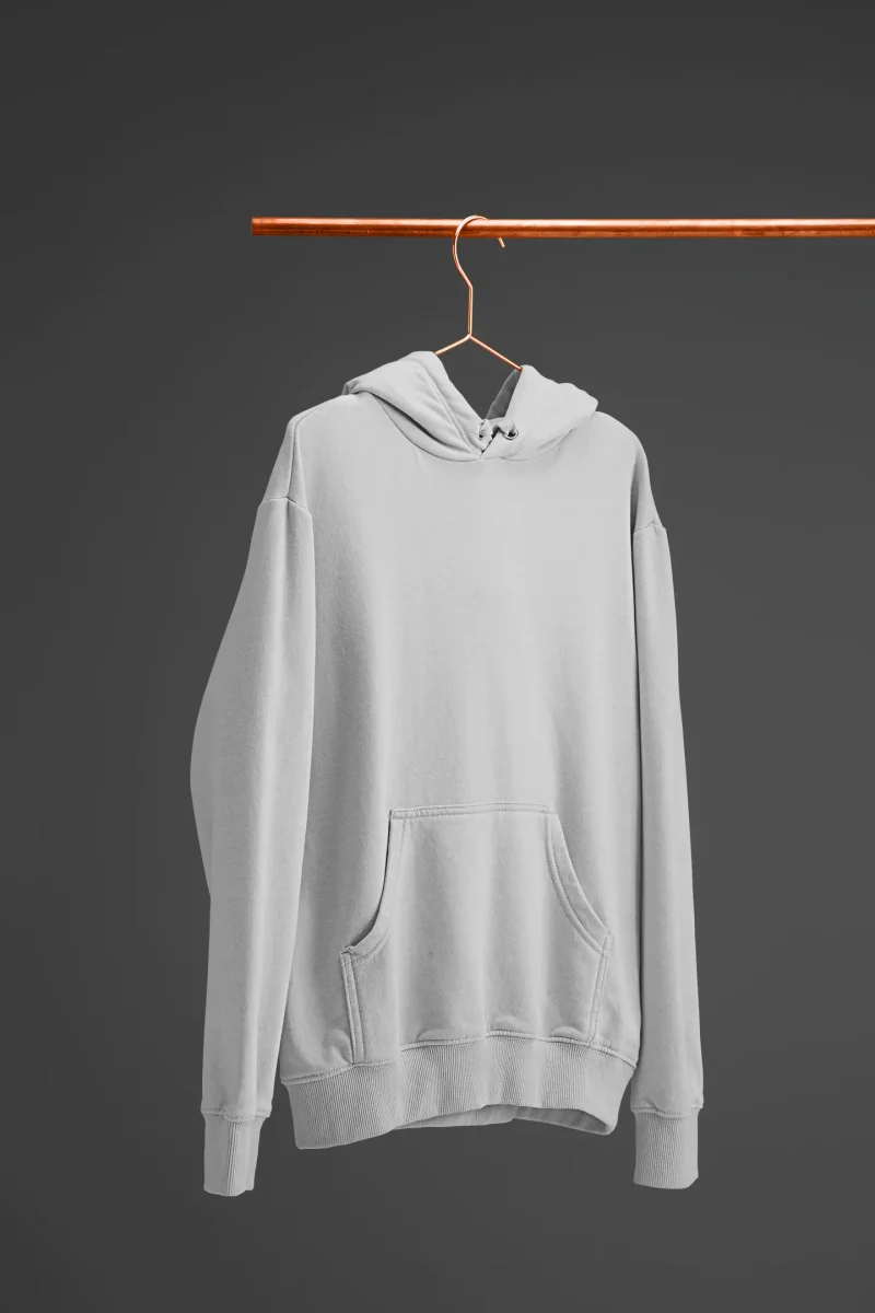 Grey Plain Hoodie