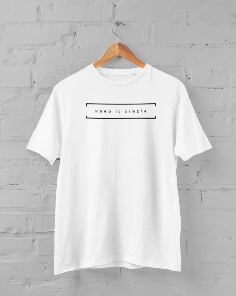 Keep It Simple White T-Shirt
