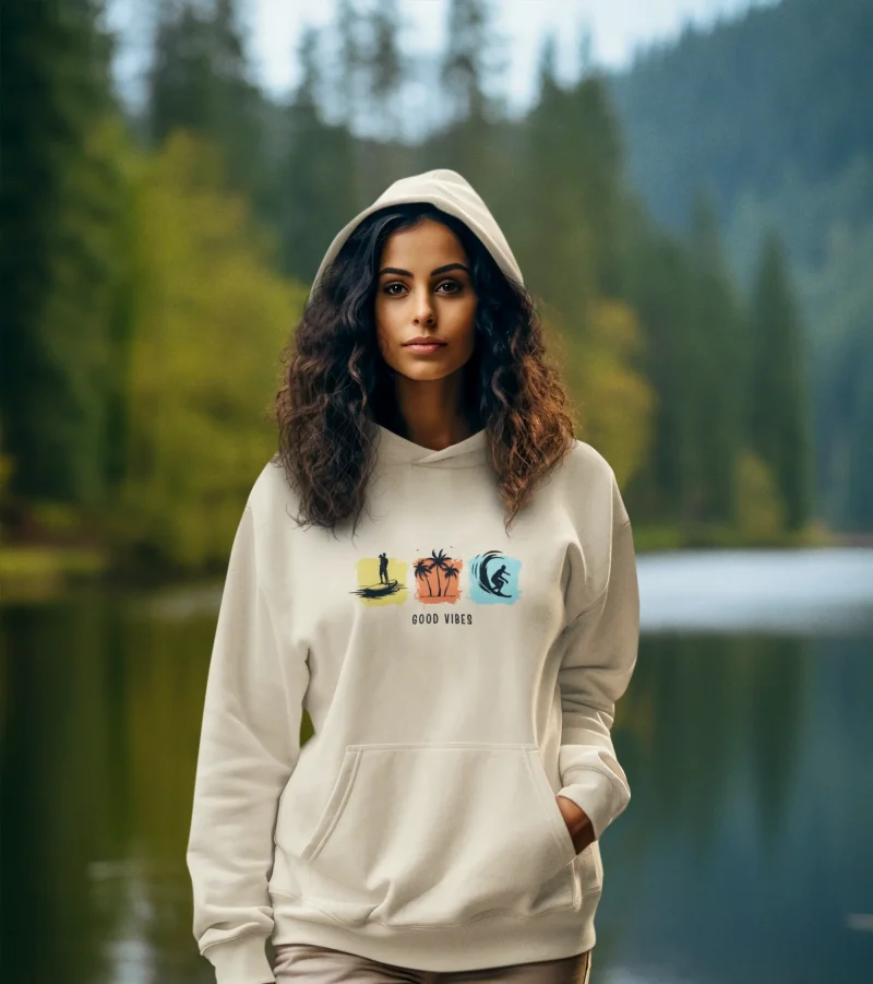 Good Vibes Off-White Hoodie