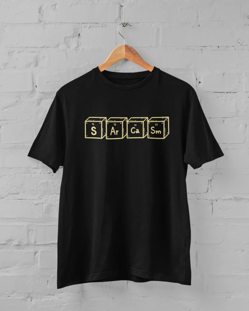 Sarcasm Black T-Shirt
