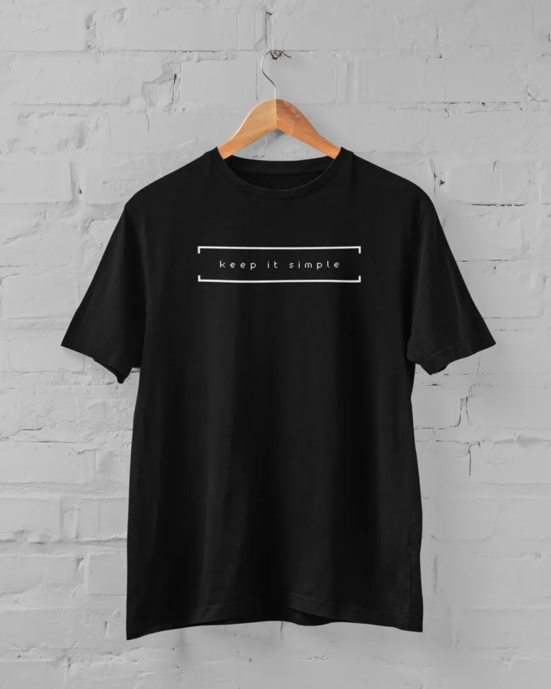 Keep It Simple Black T-Shirt