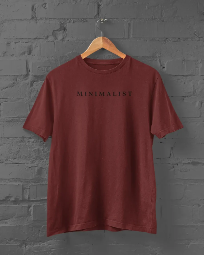 Minimalist Maroon T-Shirt