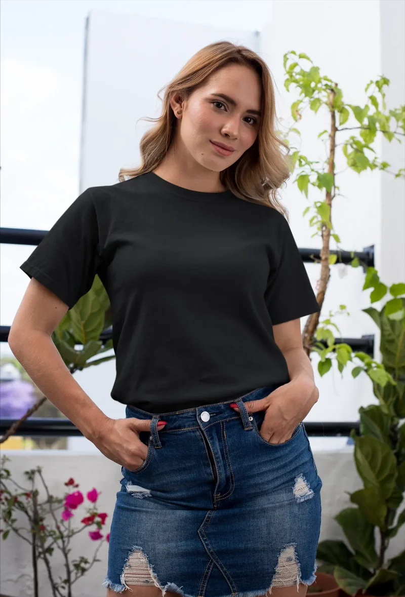 Black Plain T-Shirt